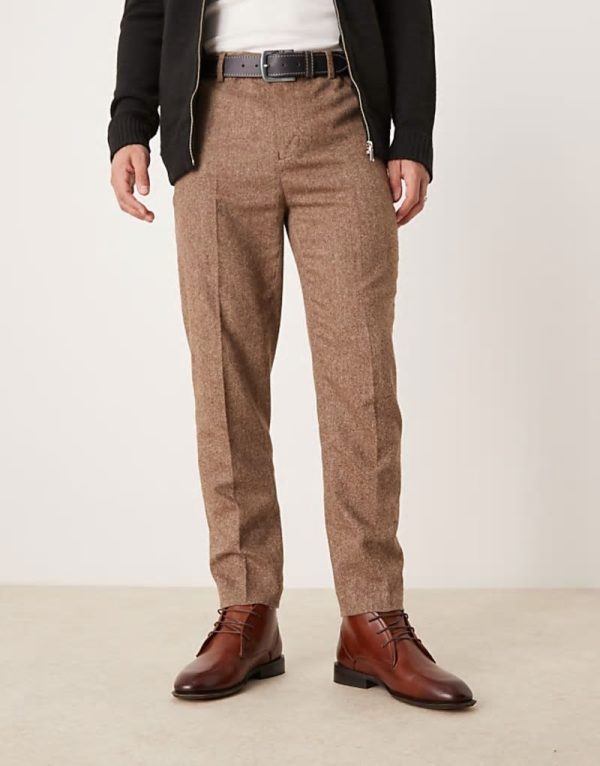lace up chukka boots in tan leather - Image 4