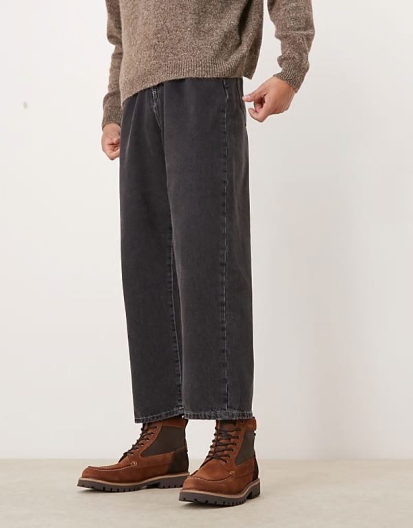 Sheene Reengineered moc toe suede boots in brown - Image 3