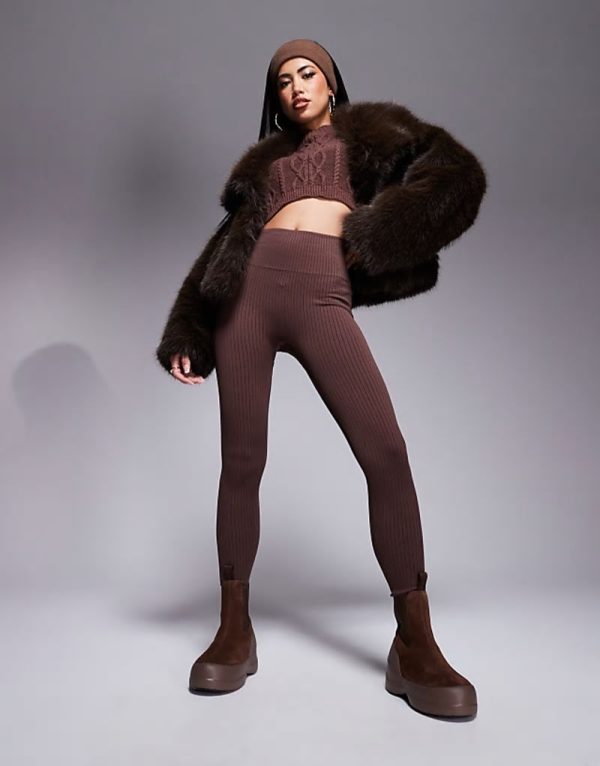 Moonboot unisex Luna chelsea boots in brown - Image 2