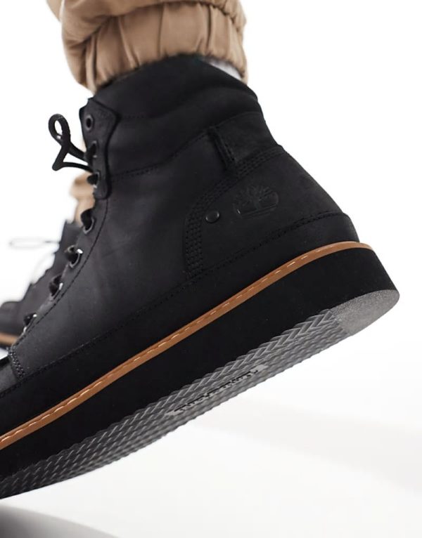 Newmarket mid lace up boot in black - Image 4