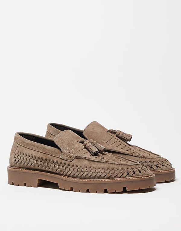 fisherman loafers in beige suede - Image 2