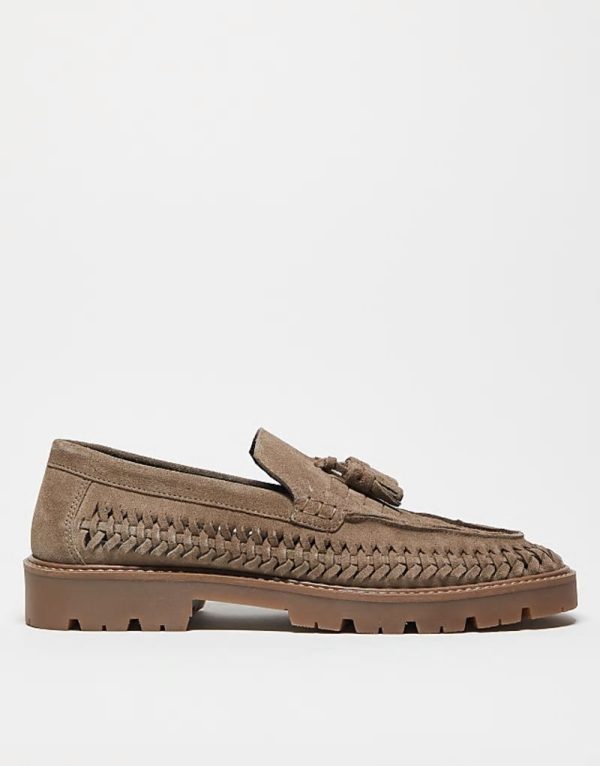 fisherman loafers in beige suede - Image 3