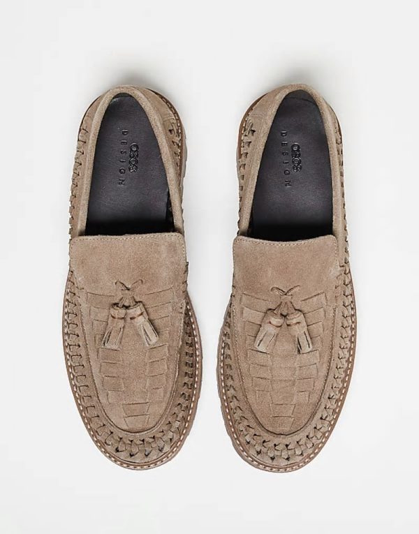 fisherman loafers in beige suede - Image 4