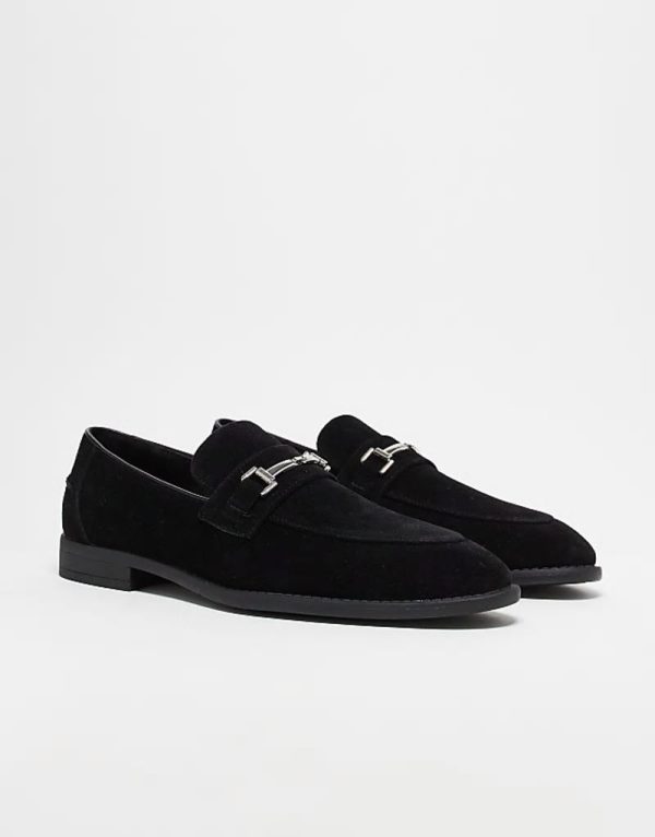 snaffle detail loafers in black - Image 2