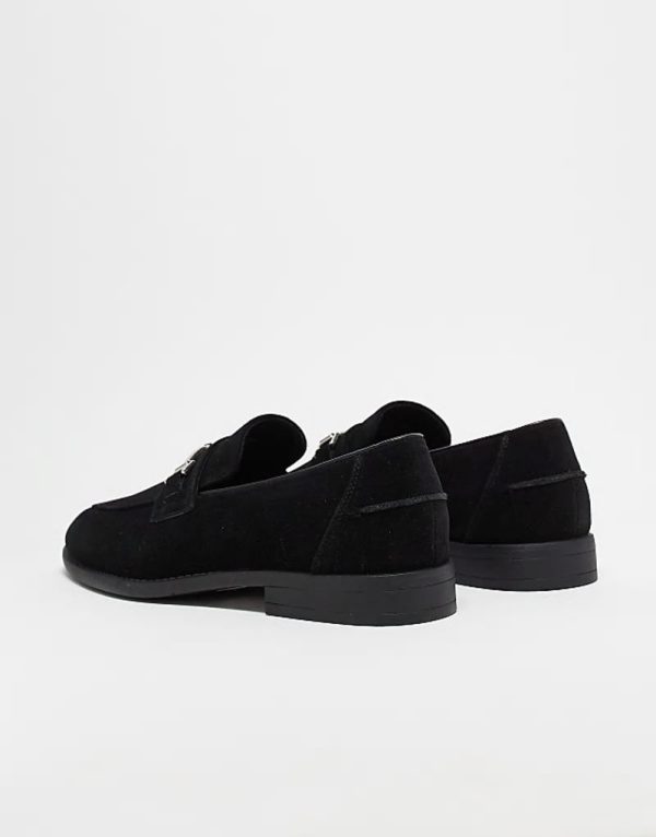snaffle detail loafers in black - Image 4