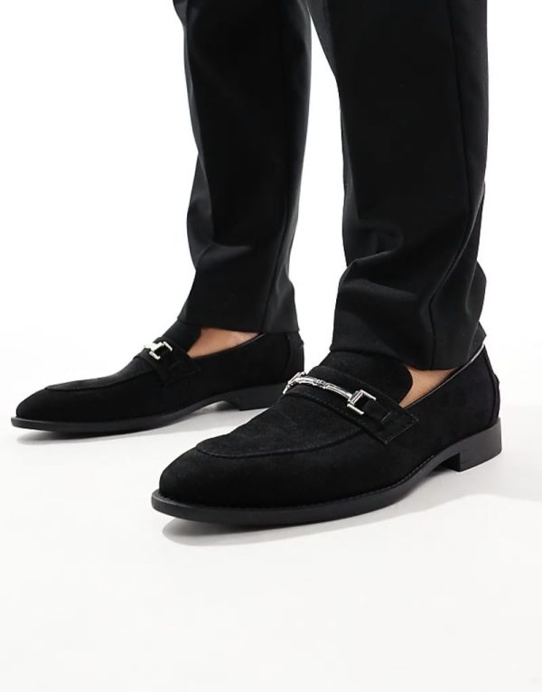 snaffle detail loafers in black - Image 5