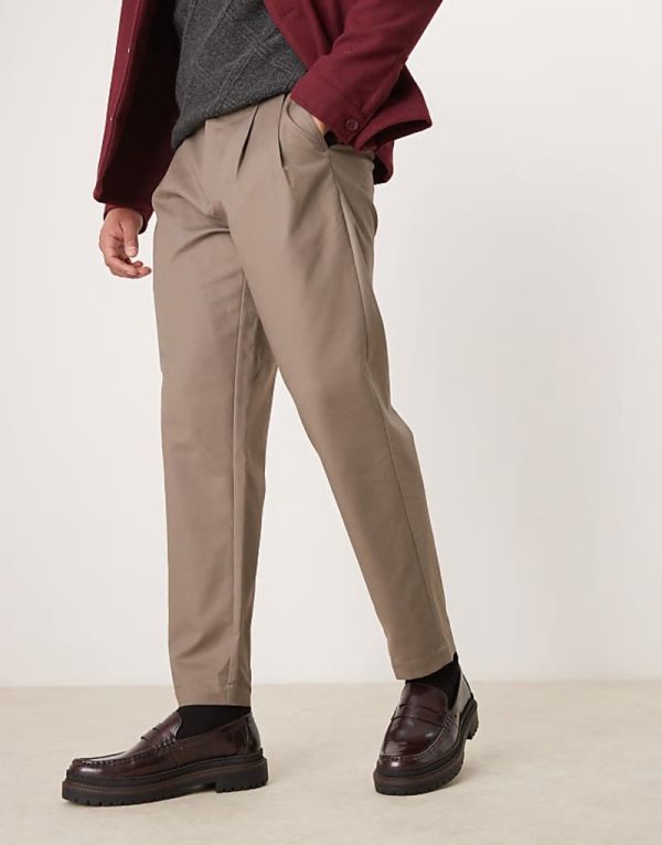 loafers in burgundy leather with chunky sole - Image 3