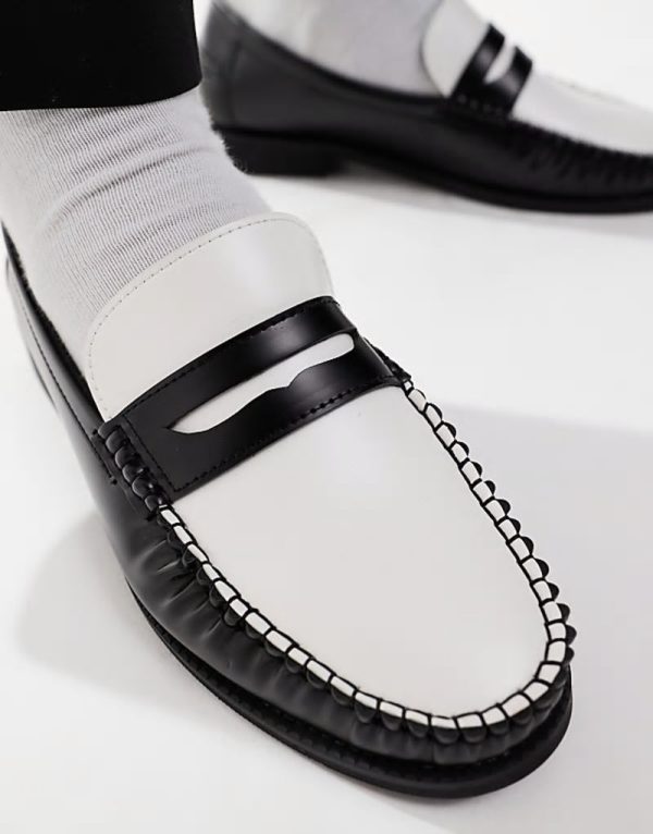 Hero loafers with contrast detail in black - Image 3