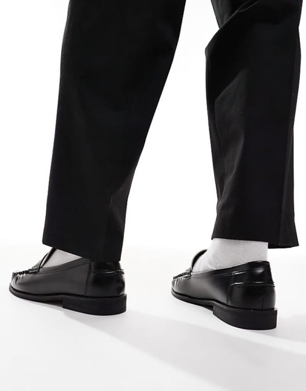 Hero loafers with contrast detail in black - Image 4