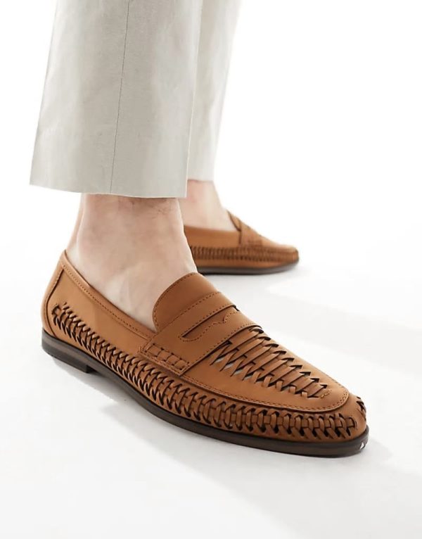 Reem woven loafers in tan