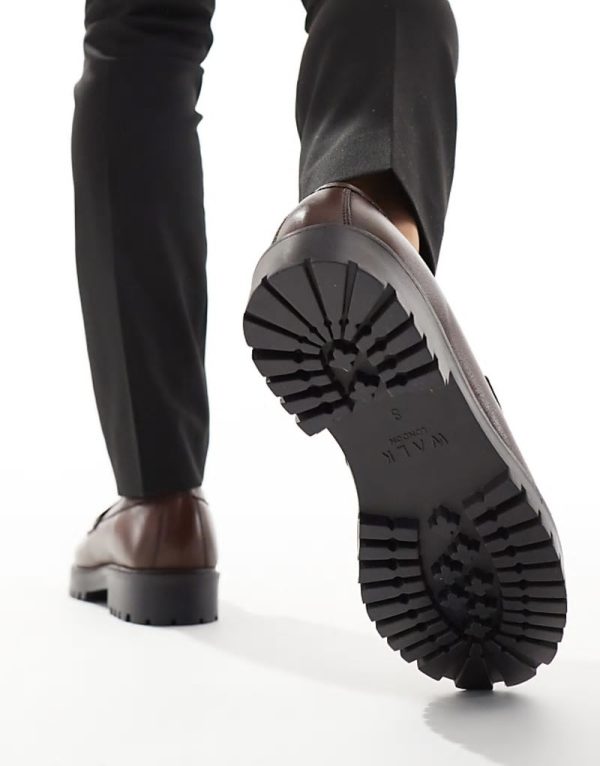 Sean tassel loafers in brown milled leather - Image 2