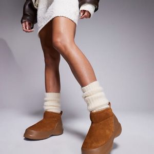 Moonboot unisex Luna Low boots in tan
