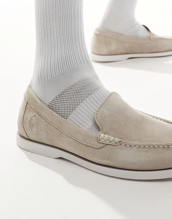 Merton suede loafer in beige/stone - Image 2