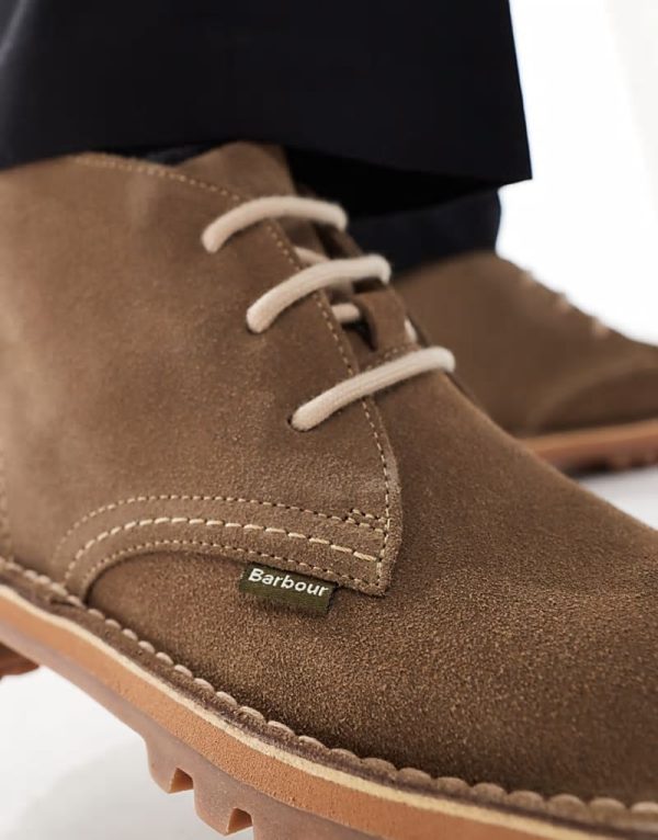 Hobart lace-up boots in desert suede - Image 2