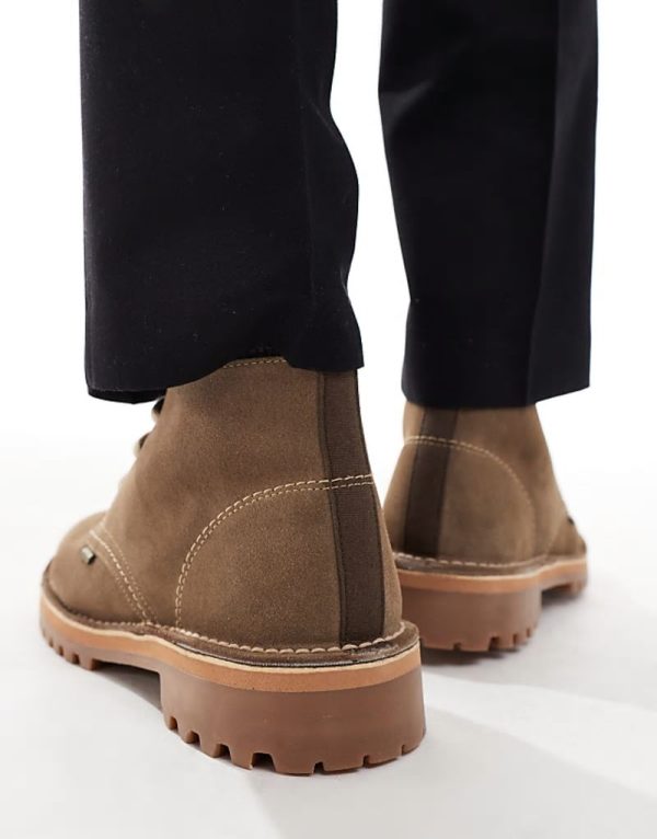 Hobart lace-up boots in desert suede - Image 4