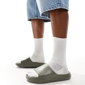 chunky sliders in khaki