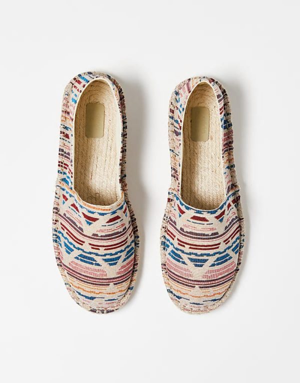aztec canvas espadrilles