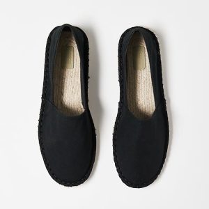 espadrilles in black canvas