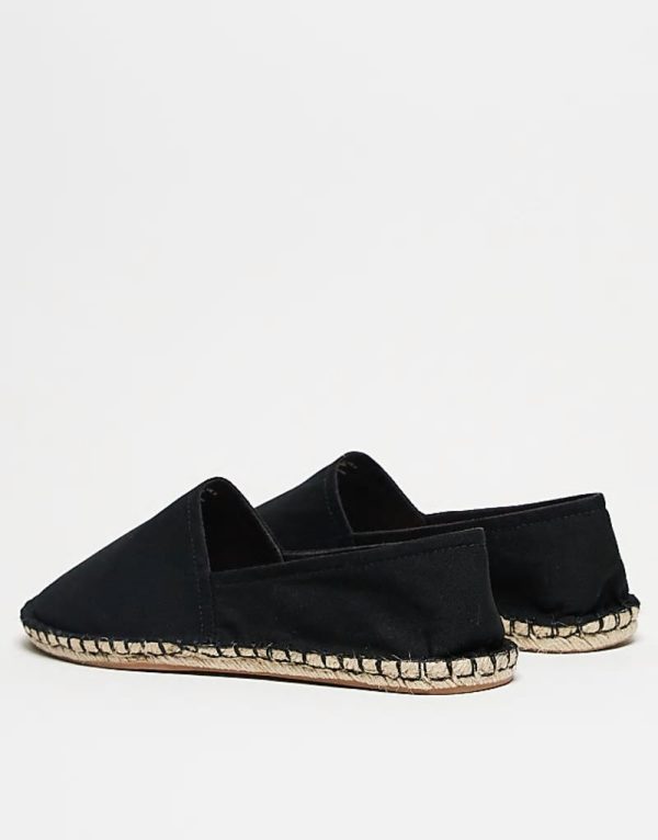 espadrilles in black canvas - Image 2