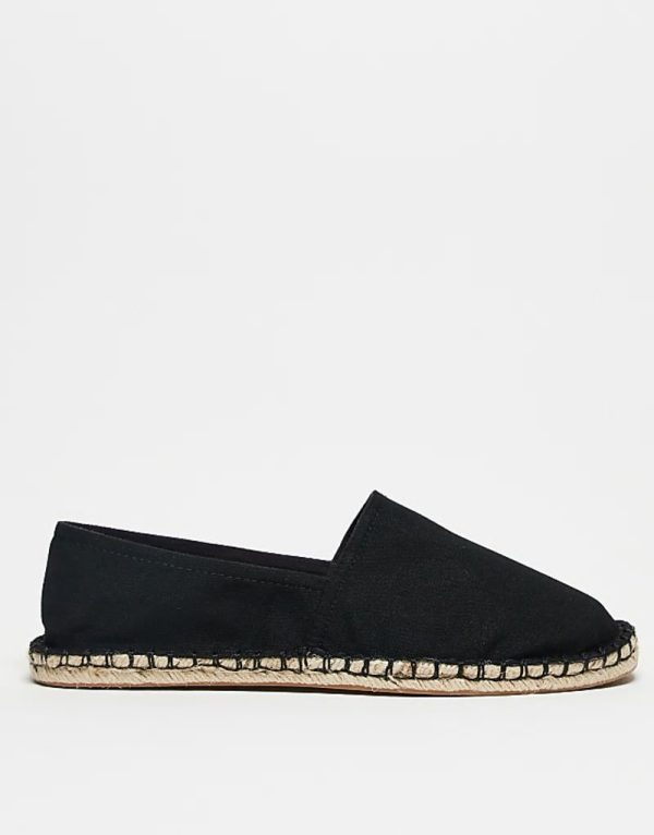 espadrilles in black canvas - Image 3