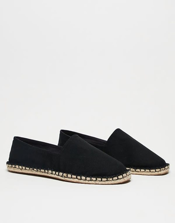 espadrilles in black canvas - Image 4