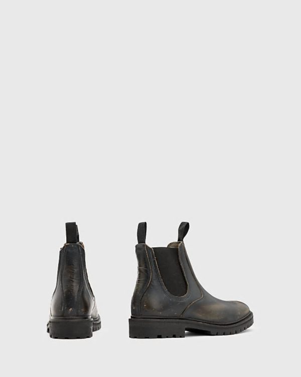 Toby leather chelsea boots in dark brown - Image 2