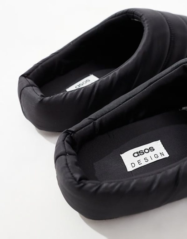 slippers in black nylon - Image 3