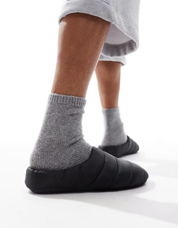 slippers in black nylon - Image 4