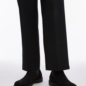 Suede chelsea boots in black