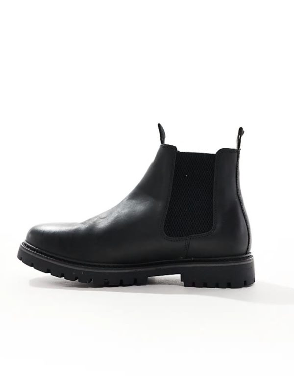 Dawson chelsea boots in black leather - Image 2